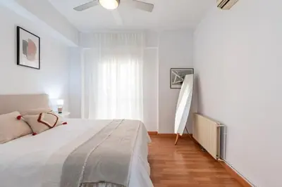 Cama o camas de una habitación en Amplio piso de 80m2 en pleno centro