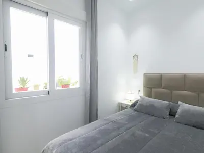 Cama o camas de una habitación en Cubo's El Rincon del Caminito del Rey Apartment