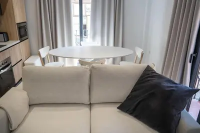 Una cocina o zona de cocina en Apartamentos MLC Ciudad de Linares