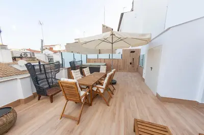 Un balcón o terraza de Apartamentos MLC Ciudad de Linares