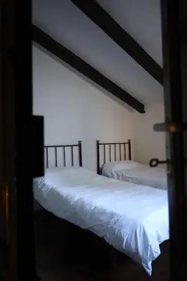 Cama o camas de una habitación en Casa Rural El Ayozar