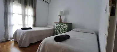 Cama o camas de una habitación en Apartamento en Ciudad Vieja
