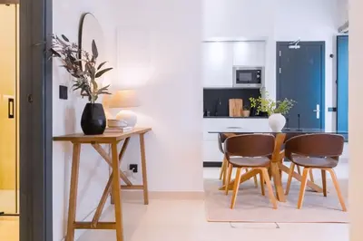 Una cocina o zona de cocina en Luxurious studio located in Casa Pilatos