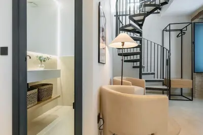 Zona de estar de Luxurious Duplex - buthtub - 1Bd 1Bth Casa Pilatos