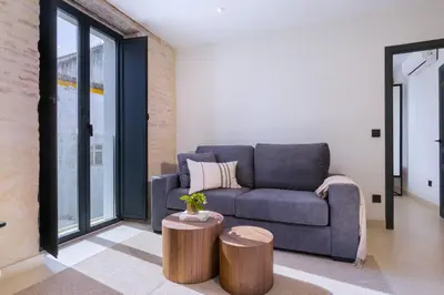 Zona de estar de Luxurious Duplex - bathtub - 2Bd 2Bth Casa Pilatos