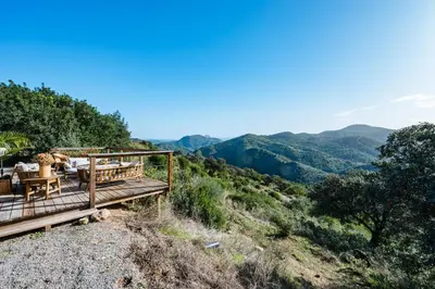 Paisaje cerca de este chalet de montaña
