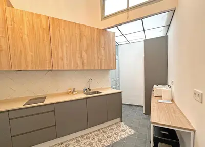 Una cocina o zona de cocina en La Llave de la Corredera