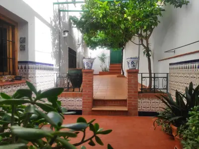 Jardín al aire libre en Casa Virgen de Gracia