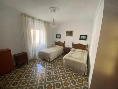 Cama o camas de una habitación en Casa Virgen de Gracia