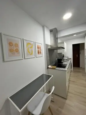 Una cocina o zona de cocina en Cozy apartment next to center