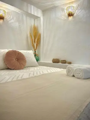 Cama o camas de una habitación en Casita Villares