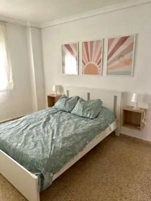 Cama o camas de una habitación en Apartamento en Sevilla