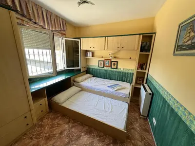 Cama o camas de una habitación en Casa Rural Las Eras de Campotejar