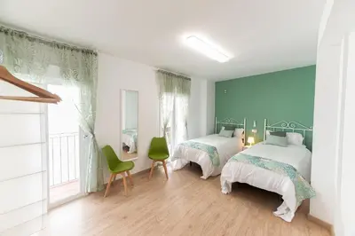 Cama o camas de una habitación en Apartamento JUDA Centro Cordoba