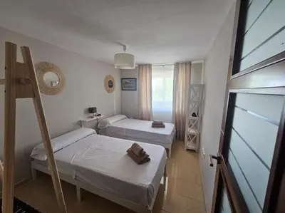 Cama o camas de una habitación en Azahar