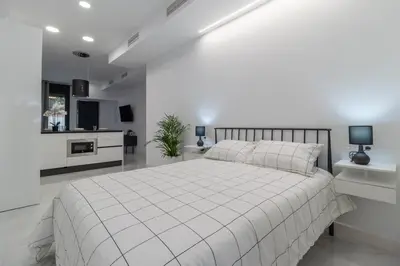 Cama o camas de una habitación en Loft Miguel Angel Home