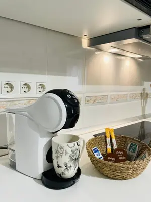 Una cocina o zona de cocina en Apartment Queen Pompeyos con Parking bajo reserva Tendillas Mezquita-Catedral