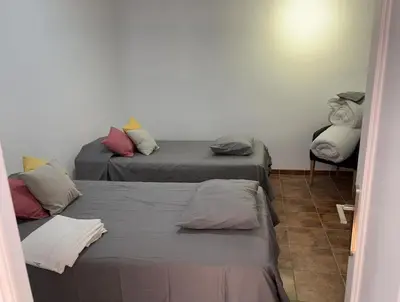 Cama o camas de una habitación en Villa Tamarindo 8