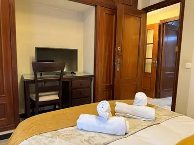 Cama o camas de una habitación en Apartamento Córdoba Patricia