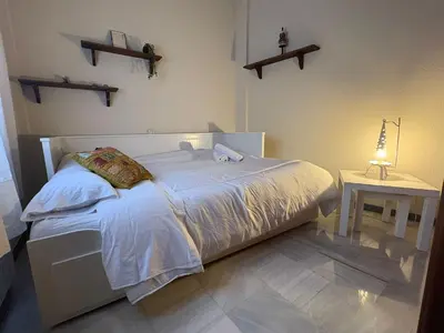 Cama o camas de una habitación en Apartamento Córdoba Patricia