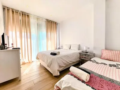 Cama o camas de una habitación en Alojamiento Rural Casa Praillo - Priego de Córdoba - Zamoranos
