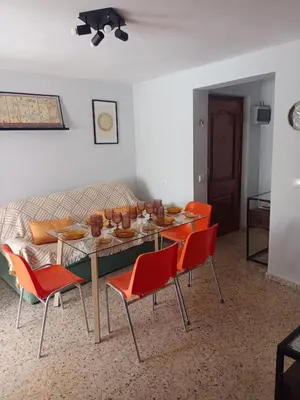 Zona de estar de La viña de camarata