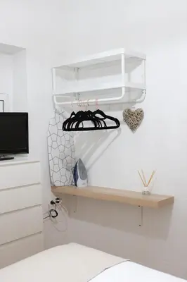 Cama o camas de una habitación en La casita de elle