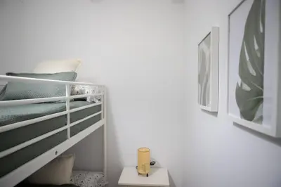 Cama o camas de una habitación en La casita de elle