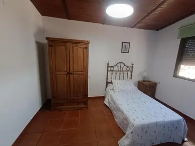 Cama o camas de una habitación en Casa Rural La Loba