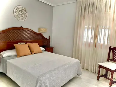 Cama o camas de una habitación en Hotel Los Omeyas
