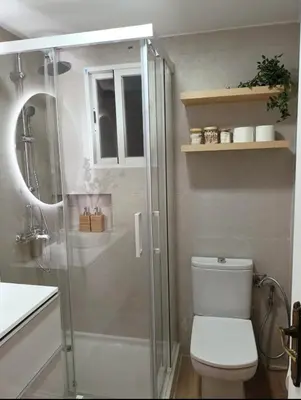 Un baño de Fantástico apartamento catedral