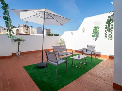 Un patio o zona al aire libre en BHost - Virrey