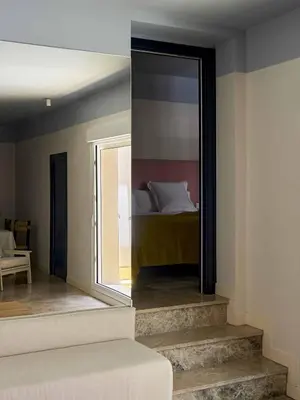 Cama o camas de una habitación en Azul & Limón Apartments