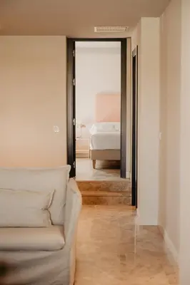 Cama o camas de una habitación en Azul & Limón Apartments