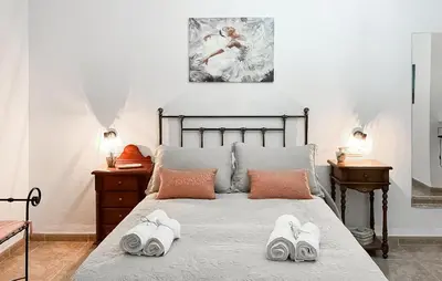Cama o camas de una habitación en Pet Friendly Home In Las Lagunillas