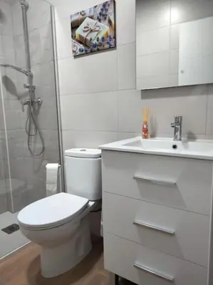 Un baño de Apartamento Loft Al-Nasir junto al casco histórico
