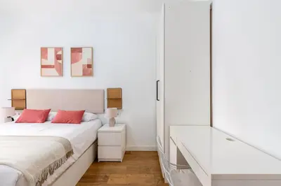 Cama o camas de una habitación en Confortable apto. 3 habitaciones
