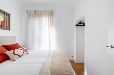 Cama o camas de una habitación en Confortable apto. 3 habitaciones