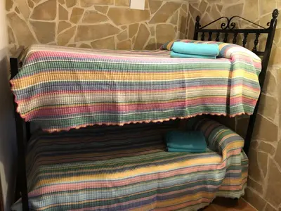Cama o camas de una habitación en Apartamento Mirando al Santuario
