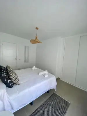 Cama o camas de una habitación en 9762 Apartamento Corte