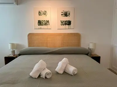 Cama o camas de una habitación en Apartamento Las Teresas Khalifa
