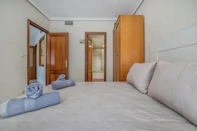 Cama o camas de una habitación en R & T Córdoba Center Apartamentos - Parking