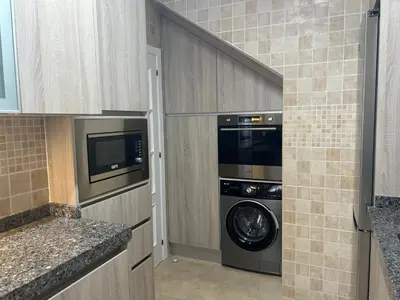 Una cocina o zona de cocina en Dúplex Mezquita (Parking privado gratis)