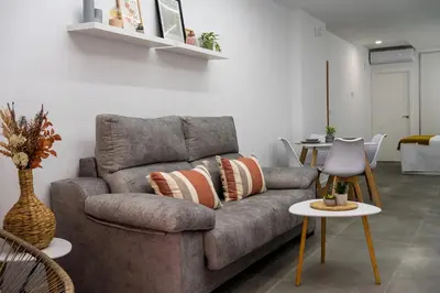 Zona de estar de ALCANTARA LOFT - alojamiento turístico