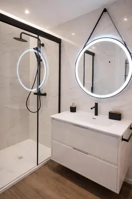 Un baño de Alojamiento Los Alamos Dos dormitorios y Dos baños
