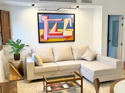 Zona de estar de Apartamento junto a la mezquita y el Guadalquivir
