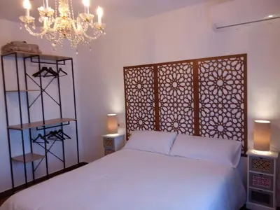 Cama o camas de una habitación en Casa Al-Hammam