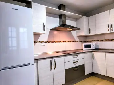 Una cocina o zona de cocina en Alojamiento La Palmera