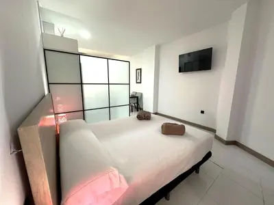 Cama o camas de una habitación en DS Ziryab Suites 5