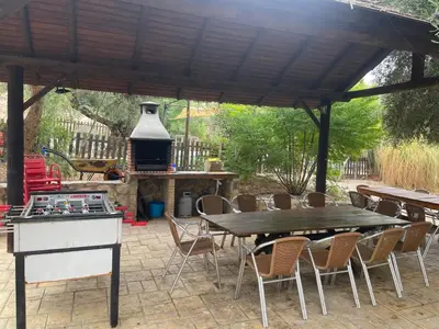 Jardín al aire libre en Casa Rural Privada Belén